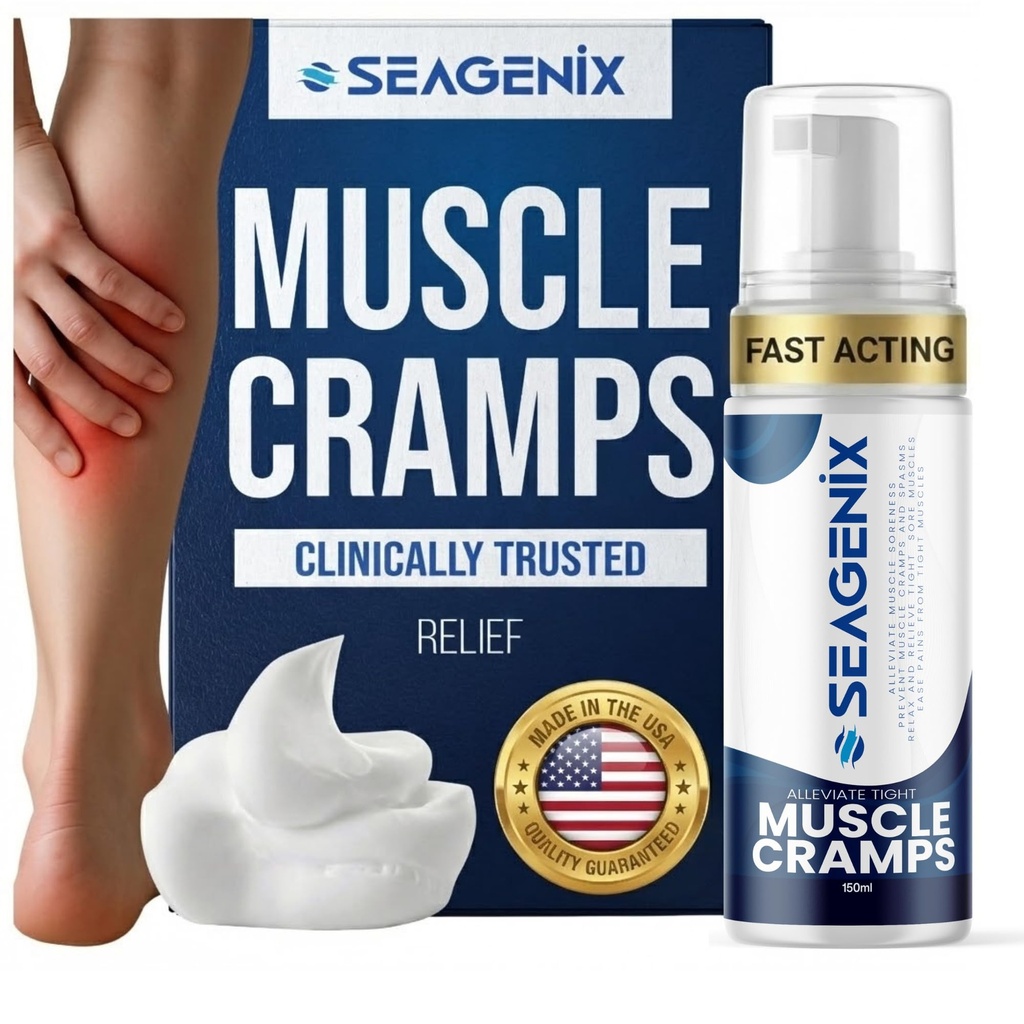 Soulagement pour la mousse de crampes musculaires - Agissant rapidement pour les spasmes et la douleur des jambes - Sulfate de magnésium - Stop à prévenir les crampes - Tout rétablissement de la désintoxication naturelle - Jambes, veaux, cou, dos, soulagement de la douleur articulaire