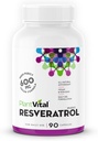 Resvératrol Végétal 600mg - 90 Capsules de Resvératrol Végétalien - Supplément de Resvératrol Trans haute pureté - Antioxydant - Non-OGM, sans gluten