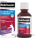 Robitussine Congestion de la toux et de la poitrine chez les enfants DM, Médecine de la toux pour les enfants, Arôme de raisin - Bouteille Oz 4 Fl, 300318715130