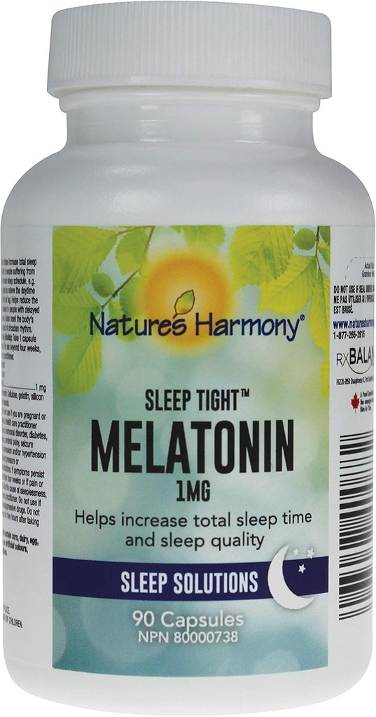 NatureS Harmony® Mélatonine 1mg(90 Capsules)