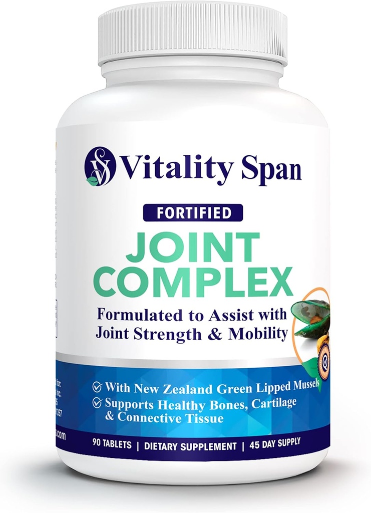 Glucosamine Chondroïtine Advanced Joint Support Triple Strength avec Zinc et Cuivre, Supplément pour hommes et femmes pour le cartilage et la santé articulaire, Fabriqué aux États-Unis, 90 comprimés de Veg