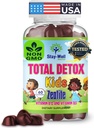 Détox de métal lourd de zéolite naturel enfants, Gummy à croquer, zéolite micronisée, nettoyage total des métaux du corps, nettoyage des toxines, non-OGM, 60 gummées mixtes