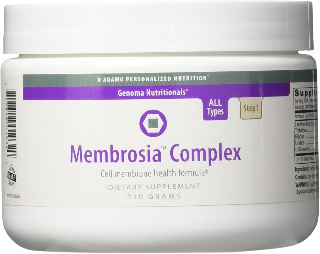 D'Adamo Complexe de Membrosia de nutrition personnalisée, 2 Gram
