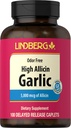 Supplément ailique de Lindberg Pills (500mg) 100 Caplets (100mg) Sans odorat avec haute allicine (5000mcg)