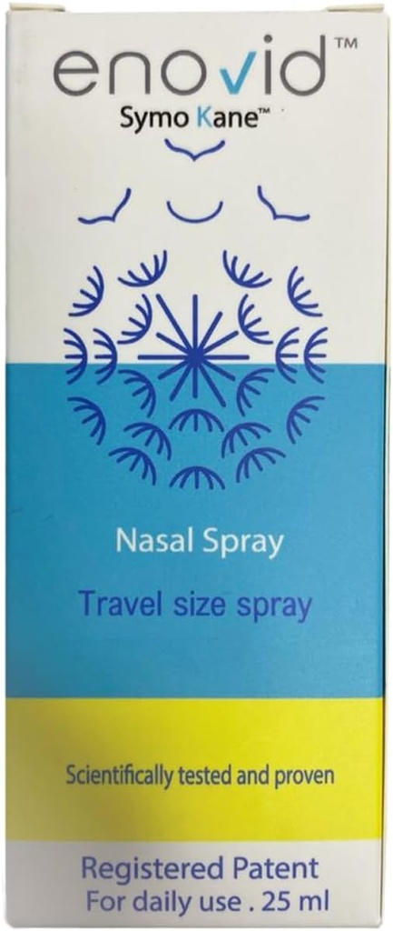 Enovid@ Protection naturelle et révolutionnaire Vaporisateur nasal - 0,845 fl oz, idéal pour une utilisation quotidienne Vaporisateur de voyage, sans produit chimique, sans cruauté, fiable par des millions de monde entier - Pack de 1