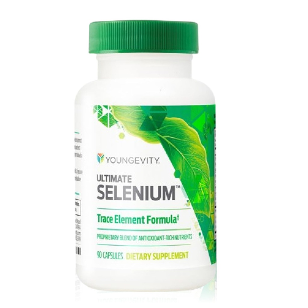 Youngevity Ultimate Sélénium + Cofactors - Supplément minéral essentiel pour le soutien immunitaire, la défense antioxydante, la fonction thyroïde et la santé cellulaire (I-sélénométhionine) - (90 capsules)