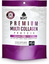 MO4T Hydrolysed Multi Collagen Powder -Collagen Protein- Collagen Peptides-Type 1,2,3,5,10 - Sans sucre, (1 livre) Cheveux, peau et ongles, Paléo & Keto, Non-OGM