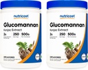 Nutricost Glucomannan poudre 500G (2 bouteilles)