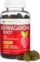 Ashwagandha Gummies pour les hommes et les femmes - Formule la plus forte de 1 500mg (100 Gummies) 3% Withanolides Cortisol Blocker pour le soulagement, le calmant, et la relaxation des suppléments Herbatech