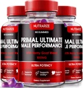 NutraRize (3 Pack) Primal Ultimate Gommies, Supplément de performance officiel PrimalUltimate, La clé de la confiance Regain, Premium Gommy, Avis finals officiels Prime (180 Gommies)