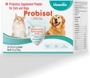 Animaux de compagnie probisol, poudre probiotique pour chiens et chats, aide à soutenir une immune en santé, système digestif, diminution des déchets de fusion d'huile, meilleure digestion/arôme de lait / 5,3 oz (150g)-30 Packets