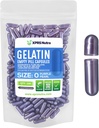 XPRS Nutra Taille 0 Capsules vides - 100 Compte Capsules de gélatine vides - Pills pour le remplissage de la gélule de bricolage - Pure Pill Gel Caps pour Do-It-Youlf Suppléments (Pearl Purple)