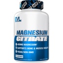 EVL Citrate de magnésium Capsules 400mg - Supplément de santé musculaire et osseuse avec Citrate de magnésium pur pour la relaxation musculaire et la force osseuse - 60 Capsules Veggie pour la santé