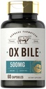 Carlyle Ox Bile Supplément 500 mg de 60 capsules Enzymes digestifs (non OGM et sans gluten) par Herbage Farmstead