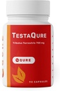 TestaQure Supplément de testostérone pour les hommes - Le booster de testostérone augmente la puissance masculine et la masse musculaire - Stamine, Endurance, Energy & Mood Enhancer - 90 Capsules Vegan & Soy-Free