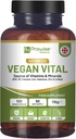 Multivitamines et minéraux véganes Vital $ 120 Vegan Multivitamine Capsule de Calcium, Vitamine B12, Vitamine B2, Vitamine D3, Sélénium, Iodine, Zinc et Iron $ par Prowise Healthcare