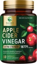Capsules de vinaigre de cidre de pomme Suppléments de vinaigre de cidre de pomme 1877mg, Vitamine D3, Zinc et meilleures pilules de supplément de vinaigre de cidre de pomme Soutien à la santé Gut pour une meilleure digestion, système immunitaire support, sans OGM et sans gluten, 60 capsules