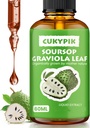 Suppléments minéraux Sourop Graviola Extrait de feuille liquide goutte plus pure botanique pour le soutien cellulaire, Zzz & Antioxydant - Sourop Bitters liquide, 2-4 mois d'approvisionnement, 2 Fl Oz