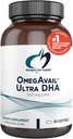 Conceptions pour la santé OmegAvail Ultra DHA - Huile de poisson Triglycéride hautement concentrée DHA, TG Huile de poisson avec 500mg DHA + 100mg EPA - Pas d'arrière-goût de poisson (60 Softgels)