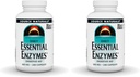 Source Naturals Enzymes essentiels 500mg Bio-aligné Supplément enzymatique multiple Défense à base de plantes pour la digestion, le gaz, la constipation et le dégel - Supports Système immunitaire - 240 Capsules (Pack of 2)