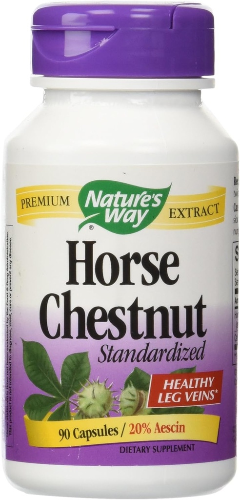 Nature's Way Standardized Horsechest Extract, 250mg, Capsules 90ea