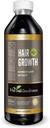Hair Growth Plus 12oz - produit capillaire en bambou avec collagène, kératine et vitamines pour les femmes et les hommes - cheveux, peau et ongles sains - 1 bouteille