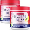 LIVORKA Baobab Bliss, Supplément de poudre de fruits biologiques en fibre naturelle, 60 portions pendant 2 mois (paquet de 2)