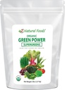 Z Aliments naturels Verts organiques Poudre de super-aliments - Herbe d'orge, Graine de blé, Spiruline, Épinards, Brocoli, Alfalfa Feuille, Racine de betterave, Tomate, Dulse et Moringa - cru végétalien sans gluten - 5lbs