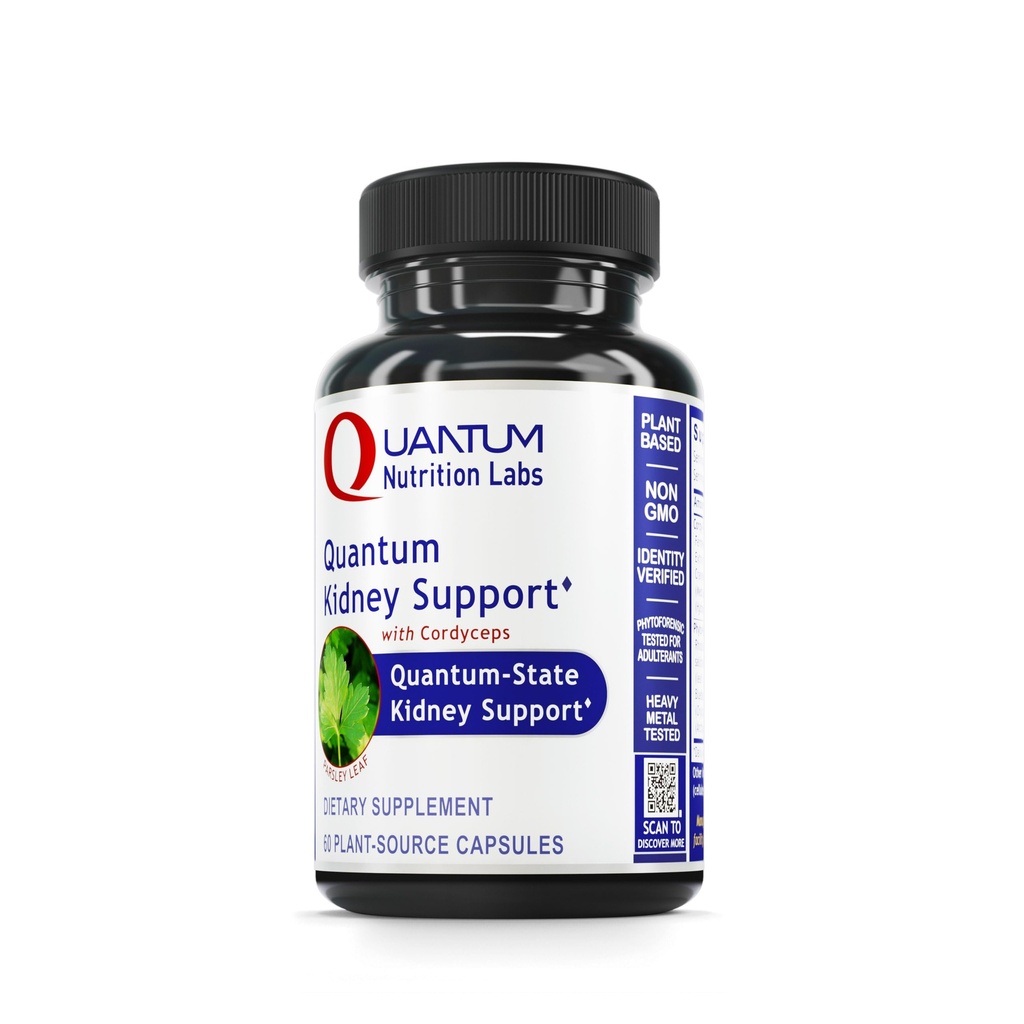 Quantum Nutrition Labs Rein Support - Supplément pour la santé rénale, Supplément pour le soutien rénal, Vitamines rénales pour les hommes et les femmes avec canneberge, Rhodiola Rosea et persil - 60 capsules végétariennes
