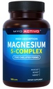 5-en-1 Complexe de magnésium - Haute absorption - Magnésium chélaté Glycinate, Malate, Citrate, Taurate, & Aspartate pour Nerves, Muscles, Bones