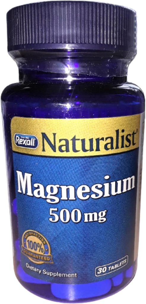 Rexall Magnesium 500 Mg - Tablets, 30 Ct