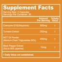 CoQ10 300mg Capsules, Supplément végétalien pour la production d'énergie, non-OGM, sans gluten - 60 Capsules de légumes