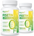 Fisetin 1200mg Liposomale Fisetin Suppléments 98% Pure Fisetin Polyphénols Antioxydants Immunité Santé Vieillissement Soutien cognitif Non-OGM 120 Capsules