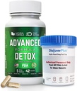 Détox nettoyant avancé, Detox Kit avec coupe d'essai, Détox naturel et nettoyage avec chardon de lait, poudre de réglisse, et plus, detox nettoyant pour le corps pour les femmes et les hommes, 42 capsules, 1 paquet