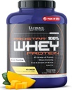 Ultimate Nutrition Prostar Whey Protéine Poudre Isolée, Mango - Faible Carbure, Poudre à haute teneur en protéines Shake pour le gain musculaire et la récupération - Faible Sodium, Faible Fat et Keto Friendly - 5,28 lbs Tub