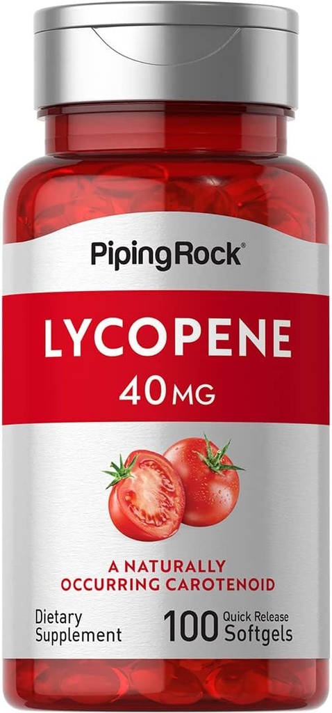 Supplément de lycopène à la roche piquante : 40 mg 100 Softgels