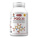 ANDREW LESSMAN PQQ 20mg - 240 Capsules - 20mg Pyrroloquinoline Quinone, composé de protection naturelle soutient les organes vitaux, le cœur, le cerveau, le foie, le système immunitaire. Biogenèse mitochondriale, aucun additif