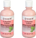 MAJOR Calamine Lotion - Calamine Topical Suspension USP Skin Protectant - 6 Fl Oz (177 mL) (2 Pack)