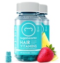 Sugarbear Vitamine Gummy 2 mois d'approvisionnement Biotine Extra Strength 6000mcg, Croissance pour les hommes et les femmes, Vitamine Vegan B12, MSM, Inositol, Omega 3, Elderberry, Certifié Kosher, Halal, Sans cruauté