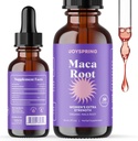 JoySpring Organic Maca Root Liquid Drops for Women – Energy & Wellness Peruvian Maca Supplement – New Mom Gifts – with Vitamins B2, B6, Niacin (B3), Iron & Calcium – 1 oz | 30 Servings