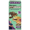 FITCRUNCH Protein Bars, Snack Size Variety Pack, sans gluten (18 barres, croustilles de chocolat à la menthe et gelée de beurre d'arachide)