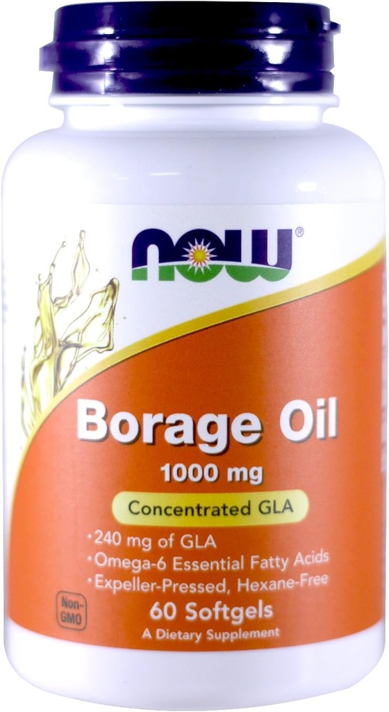 Maintenant huile de fourrage 1000mg, 60 Softgels (paquet de 2)