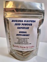 Moringa Oleifera Malunggay Capsules en poudre - Non OGM - Supplément à base de plantes naturelles(100)