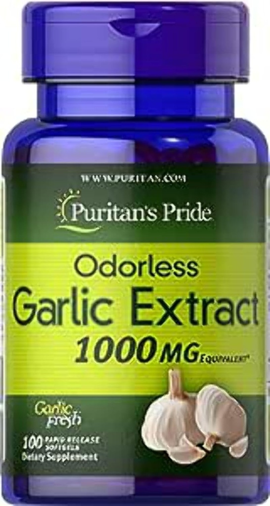 Puritan's Pride Garlic 1000 Mg, 100 Total Count