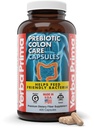 Ierba Prima Prebiotic Colon Care Capsules, 400 Caps - Cinq formes de Fibre Plus FOS Pré-biotiques - Supplément diététique pour la santé - Fibres solubles et insolubles pour la régularité et le soutien digestif