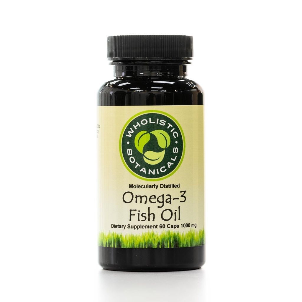 Capsule d'huile de poisson Omega-3 — Supplément Cerveau sans gluten, soutien articulaire — Supplément de perte de cheveux — 60 ct