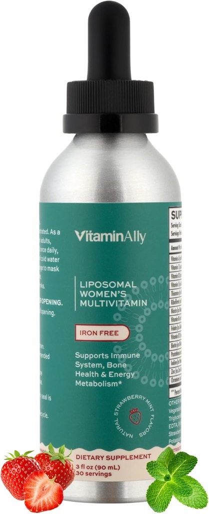 Liposomale femmes liquides multivitamines sans gouttes de fer sans sucre
