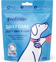 Protexin Soins quotidiens Gut+ Skin & Coat (en anglais seulement) 60 Chien Chews, Salmon and Sweet Potato Flavor Dog Supplement (en anglais seulement) Probiotiques pour chiens, chiens postbiotiques