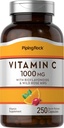 Piping Rock Vitamine C 1000mg de 250 capsules avec bioflavonoïdes et supplément de HIPS de Rose pour les femmes et les hommes