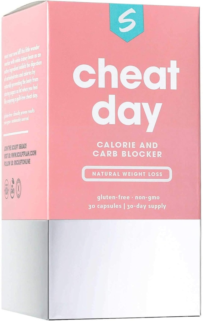 Cheat Day Calorie & Carb Blocker, 30 Compte (1-Mois)